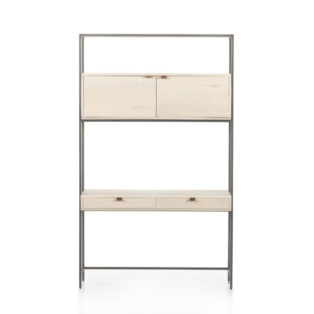 Trey Modular Wall Desk, Dove Poplar