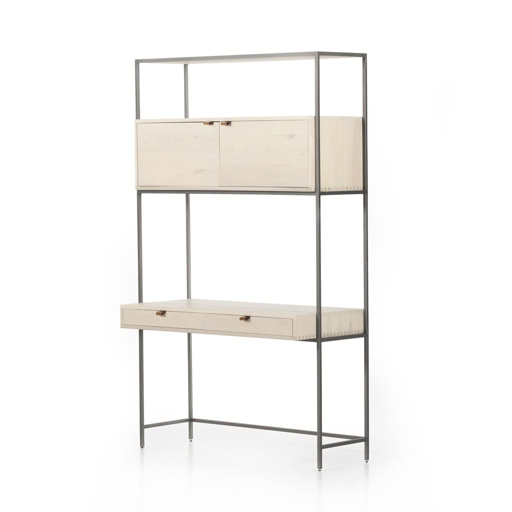 Trey Modular Wall Desk, Dove Poplar