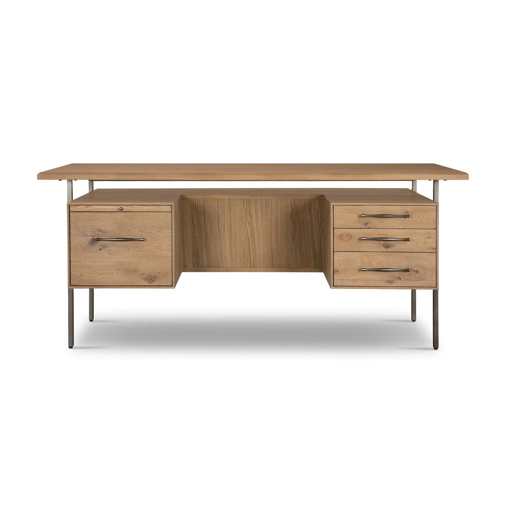 Lauren Desk, Natural Solid Oak