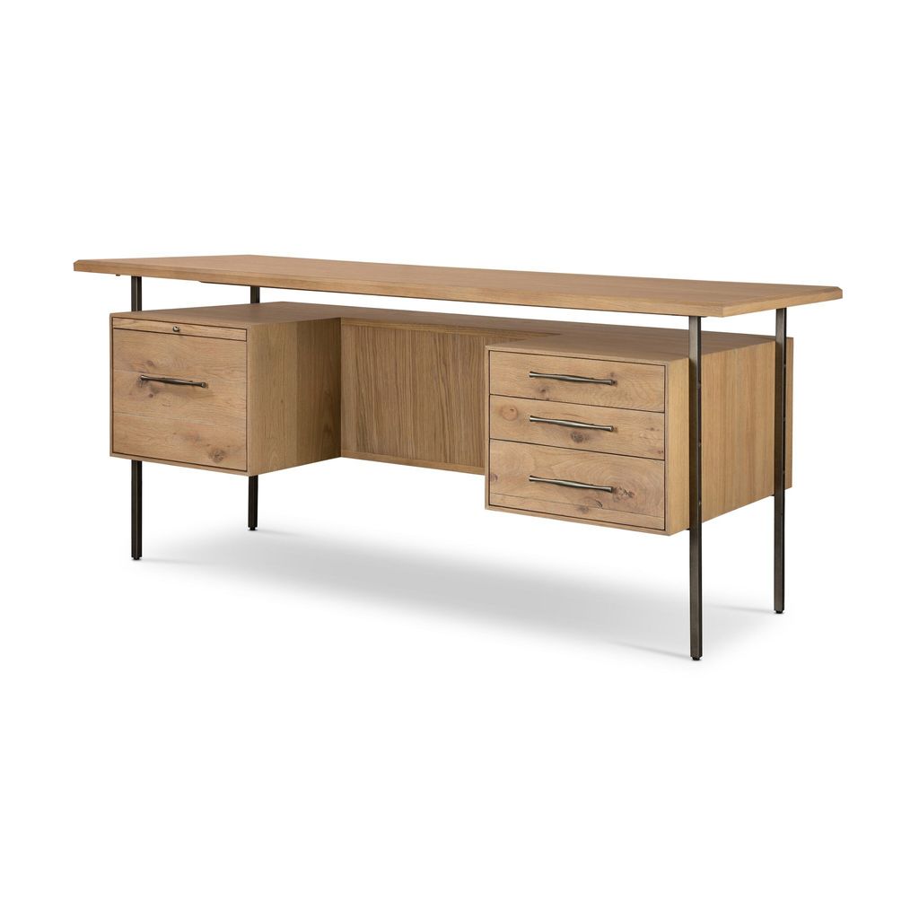 Lauren Desk, Natural Solid Oak