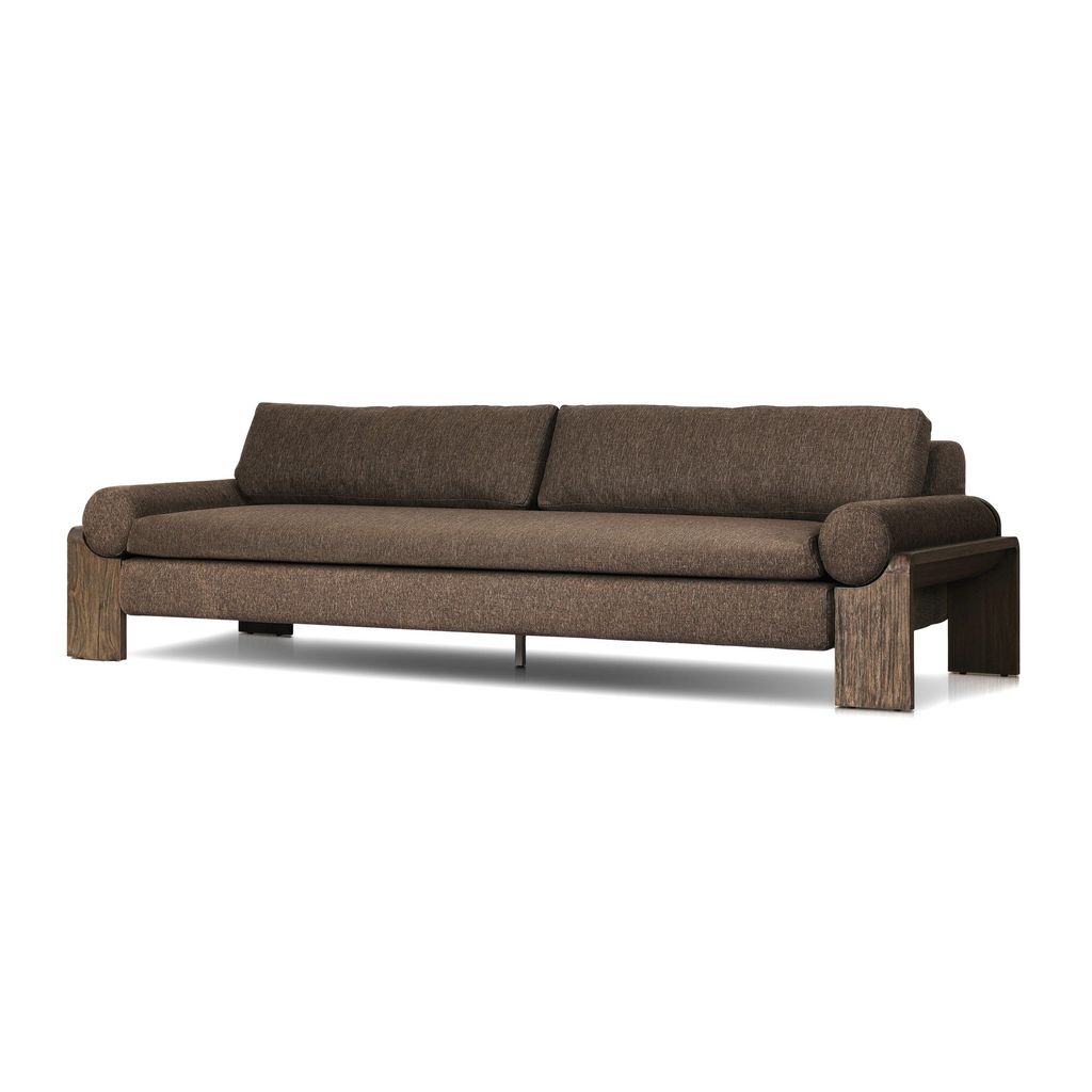 Joette Outdoor Sofa, Ellor Brown Cover