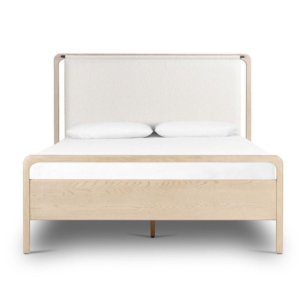 Preview image for Rosedale Bed King Size, Yucca Oak Veneer W/Knoll Natural