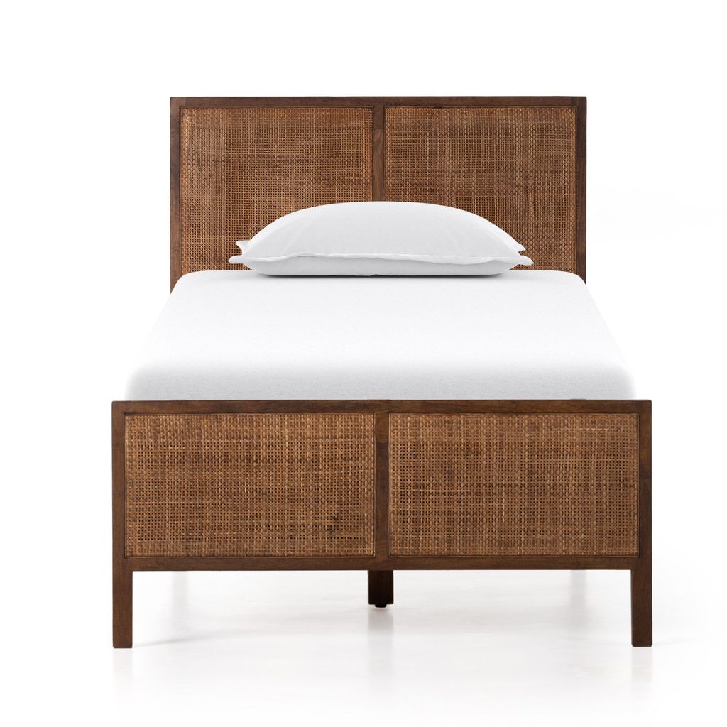Sydney Bed Twin Size, Brown Wash