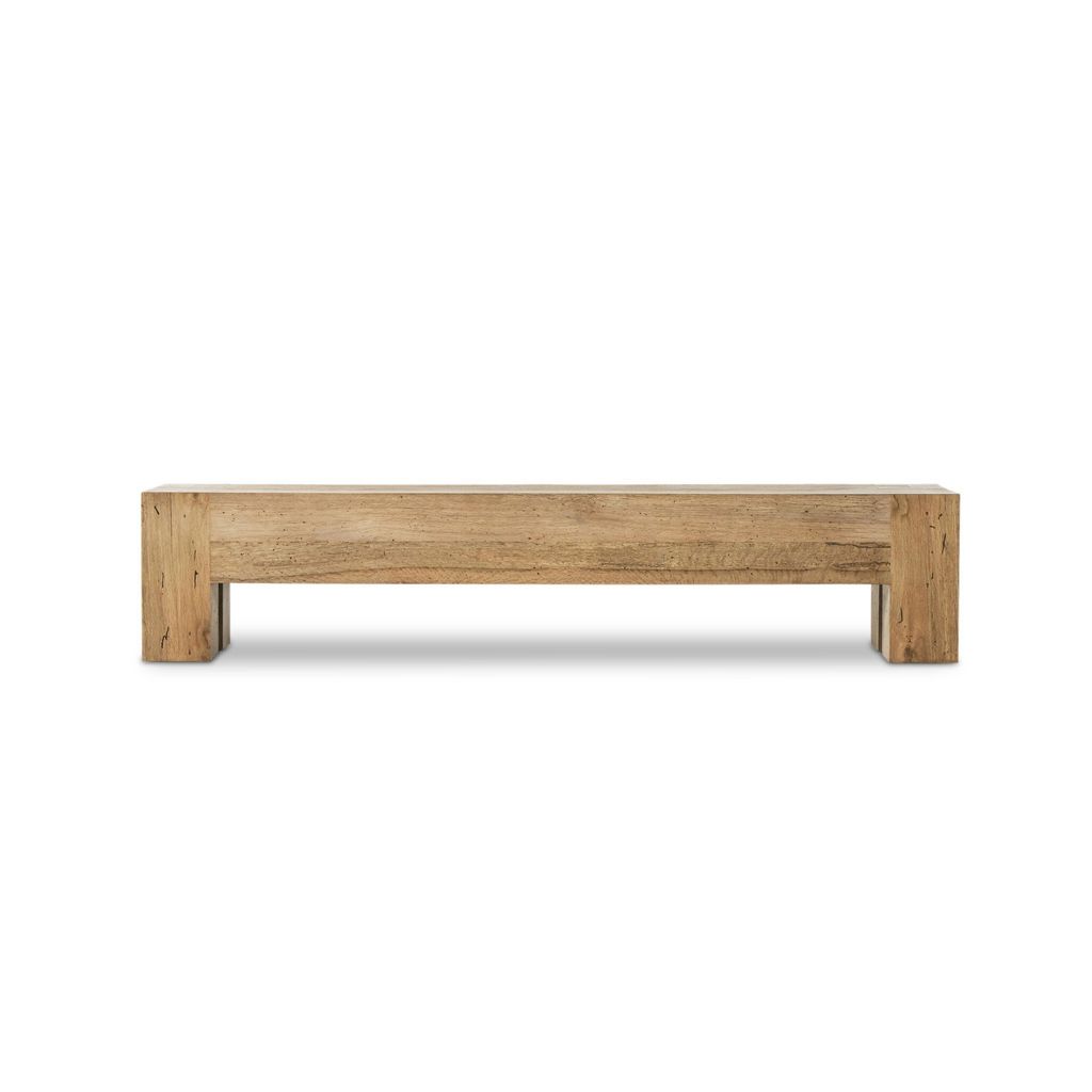 Preview image for Abaso Large Accent Bench, Rustic Wormwood Oak