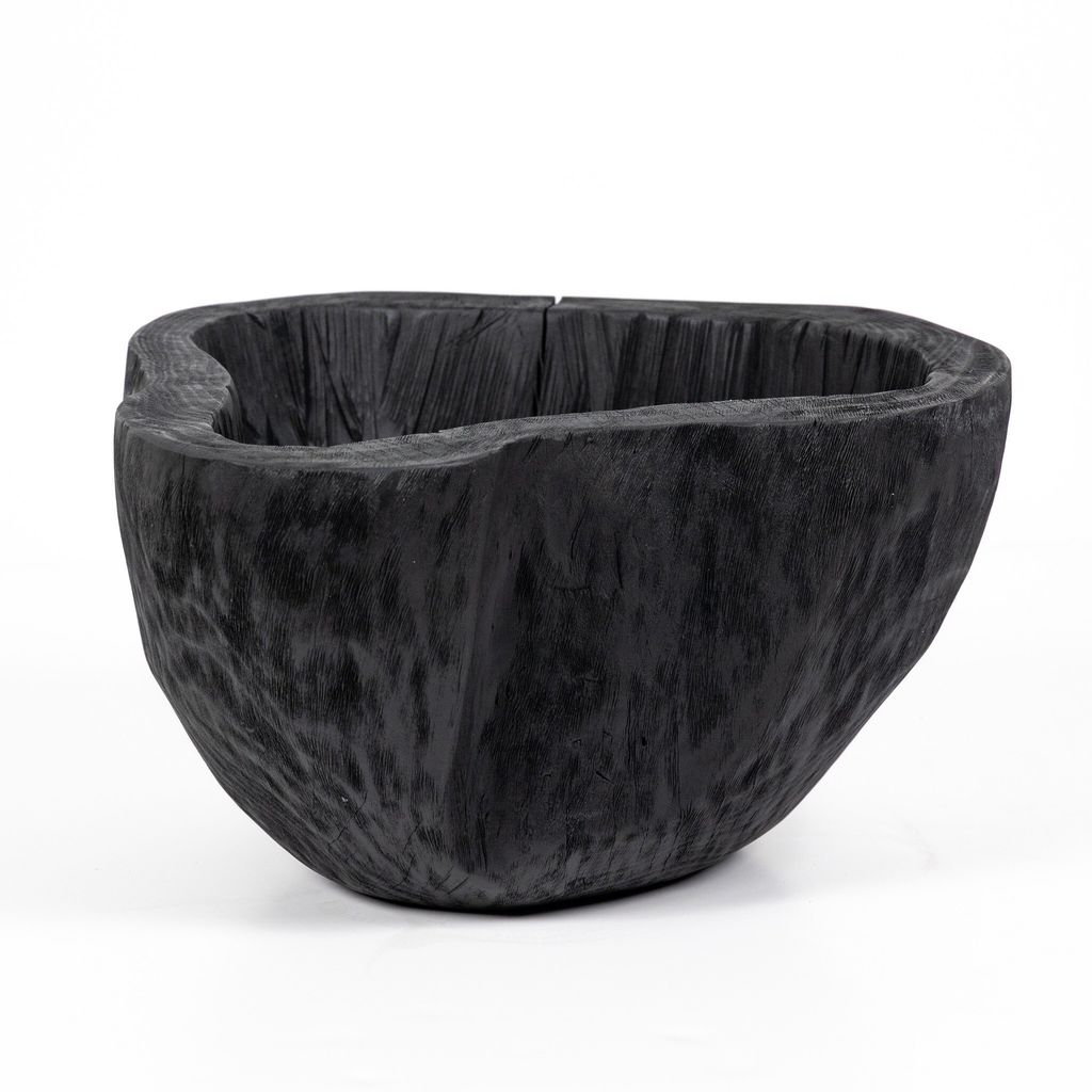 Live Edge Bowl, Carbonized Black