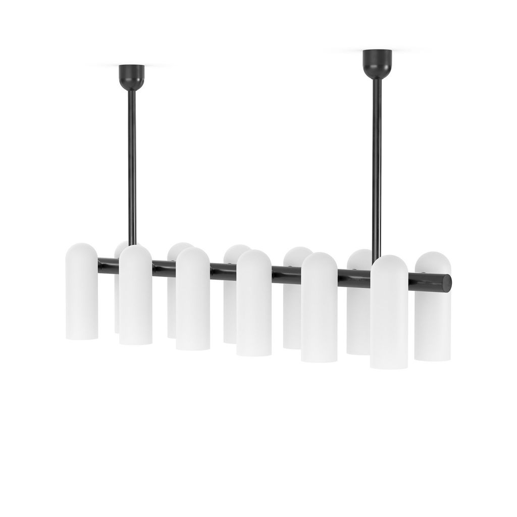 Odyssey Linear Md Chandelier, Black Gunmetal