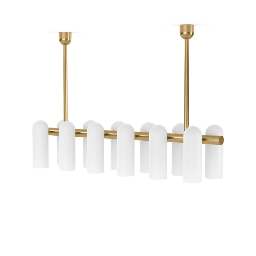 Odyssey Linear Md Chandelier, Burnished Brass
