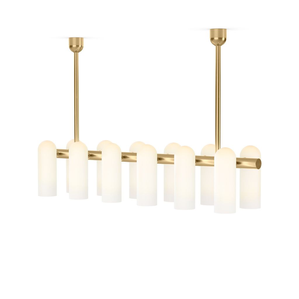 Odyssey Linear Md Chandelier, Burnished Brass