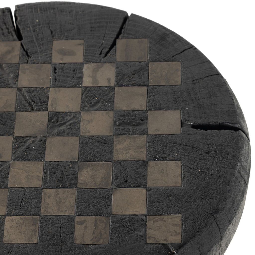 Chess Table, Carbonized Black