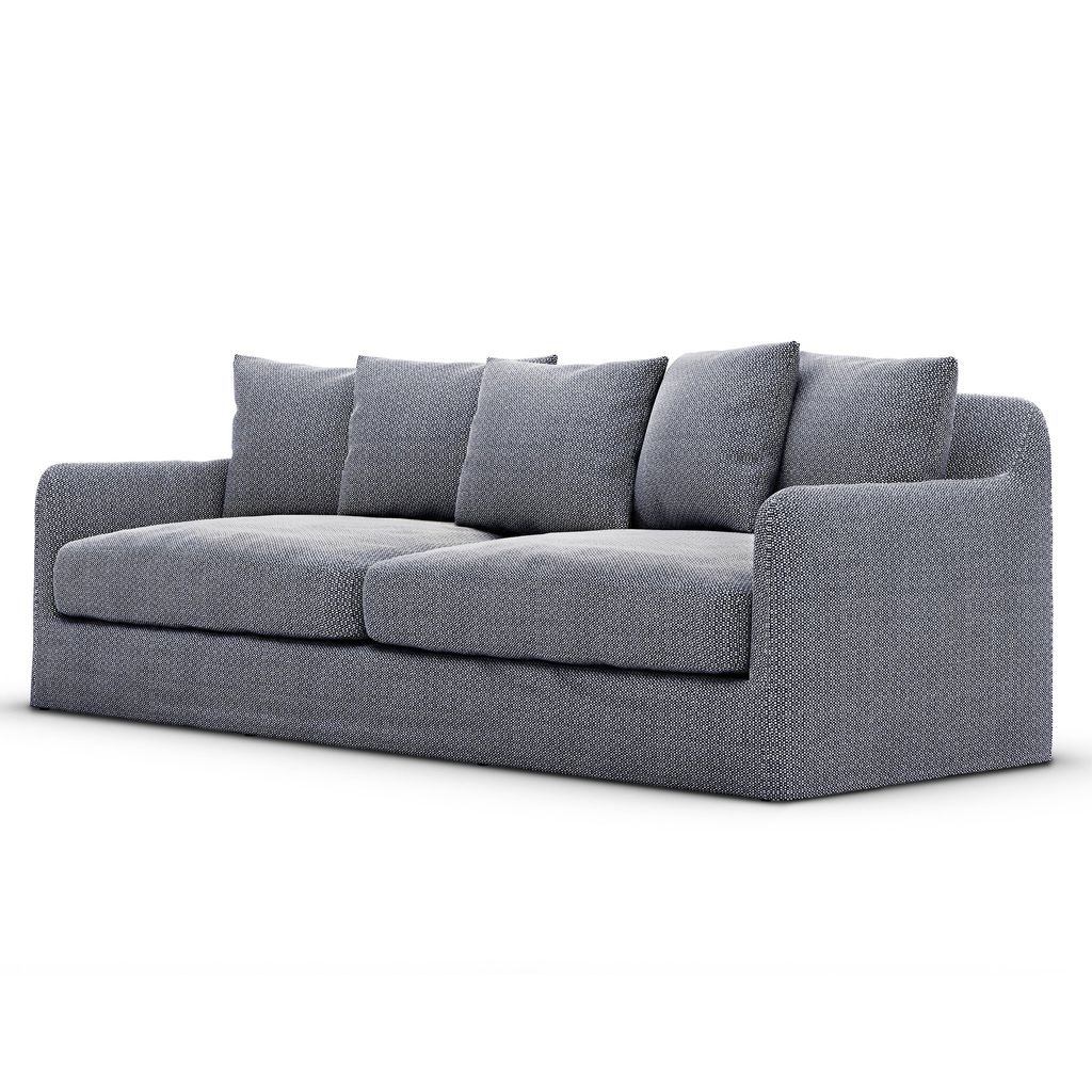Dade Outdoor Slipcover Sofa, Faye Navy Cover