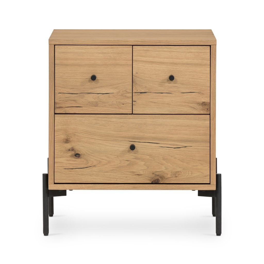 Eaton Nightstand, Light Oak Resin