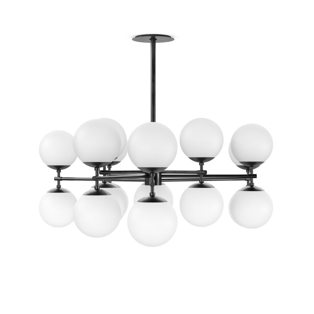 Zodiac Chandelier, Black Gunmetal