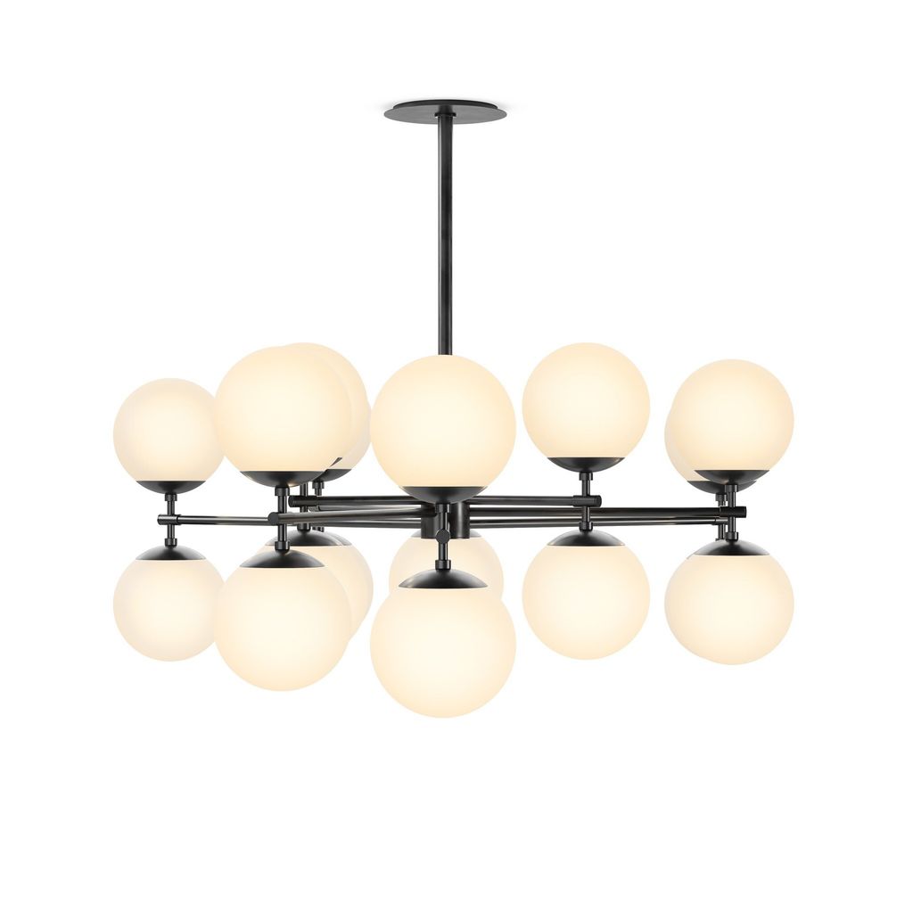 Zodiac Chandelier, Black Gunmetal