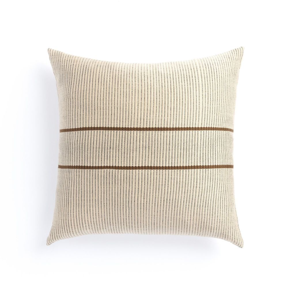 Preview image for Handwoven Merido Pillow Cover + Insert 20" X 20", Beige
