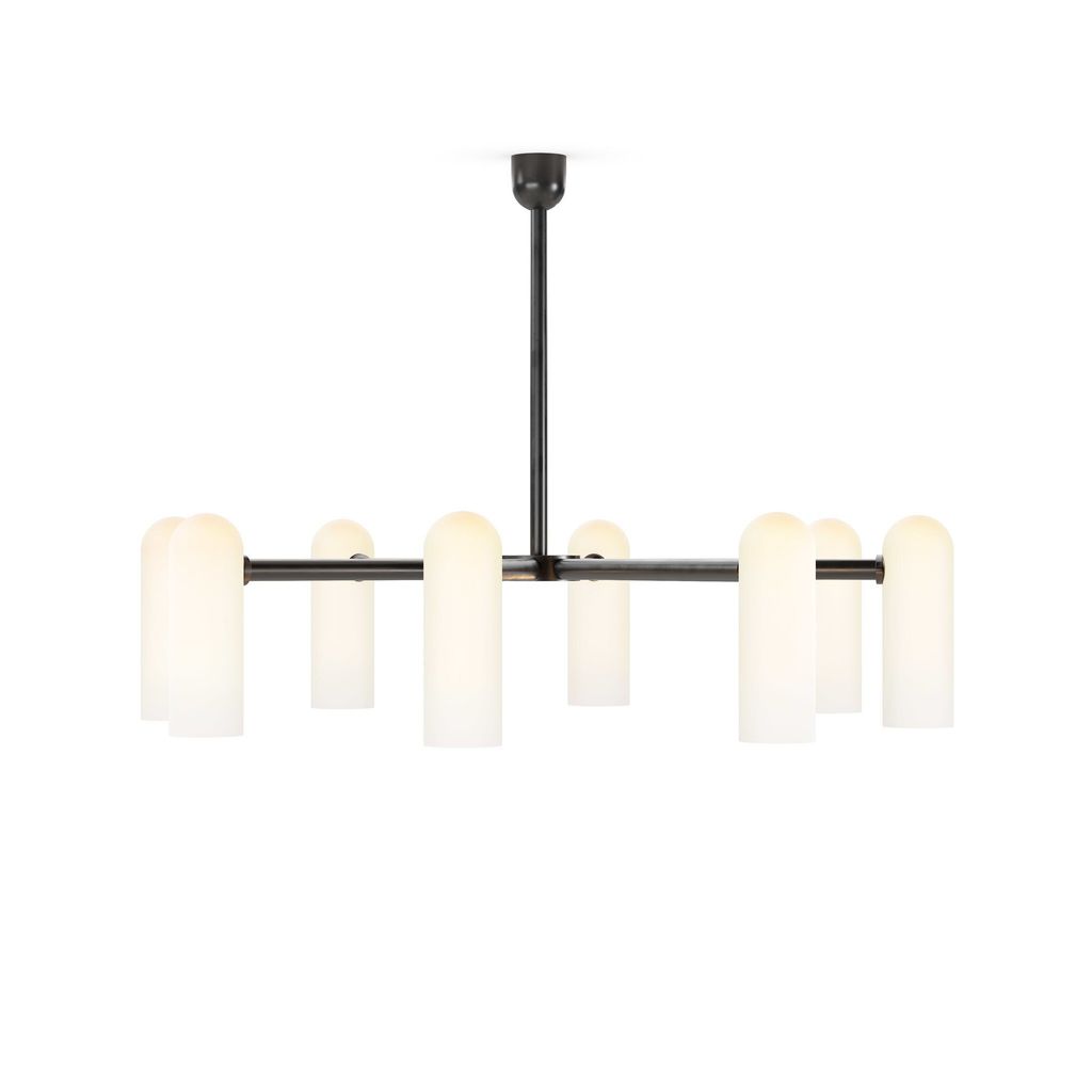 Odyssey Round Md Chandelier, Black Gunmetal