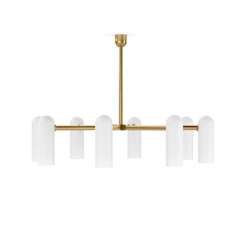 Odyssey Round Md Chandelier, Burnished Brass
