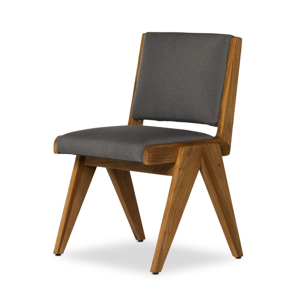 Colima Outdoor Dining Chair, Charcoal Cover