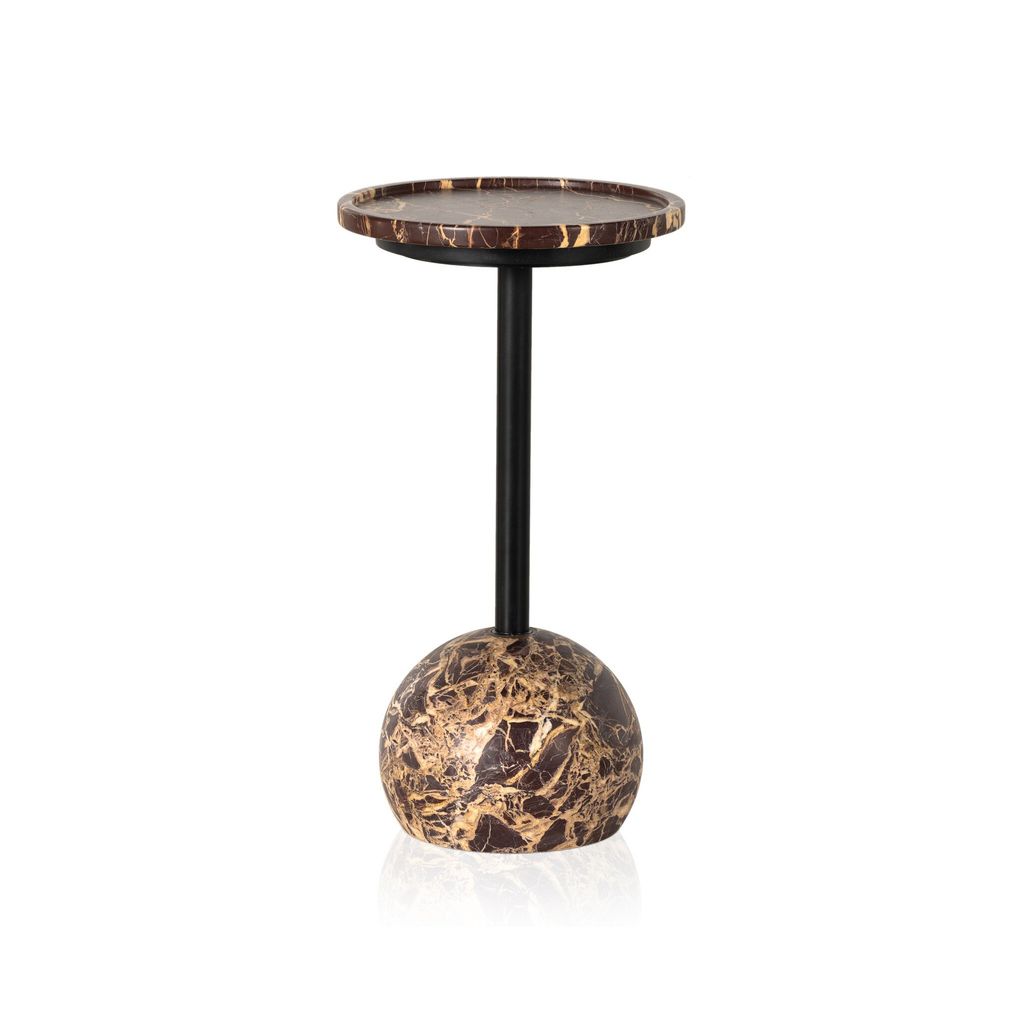 Preview image for Viola Accent Table, Merlot Marble