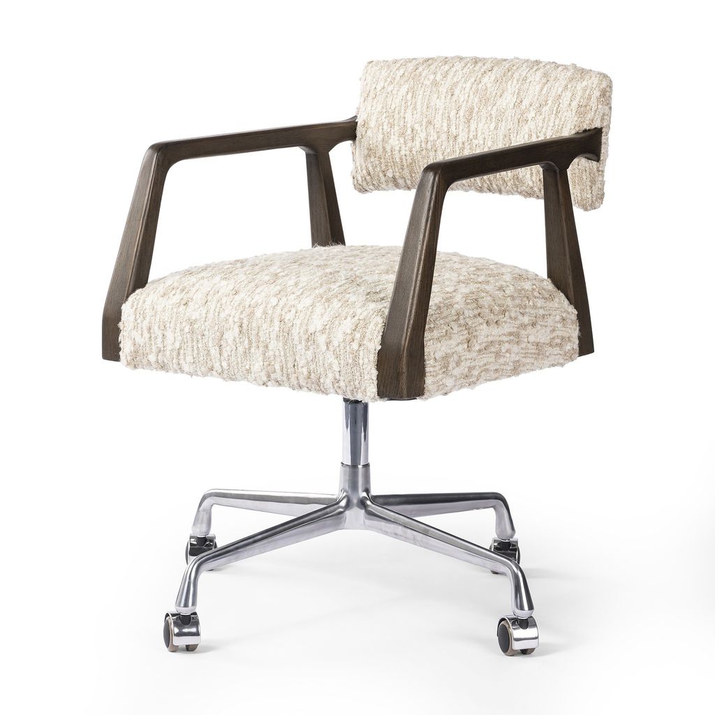 Tyler Desk Chair, Solema Cream Cover