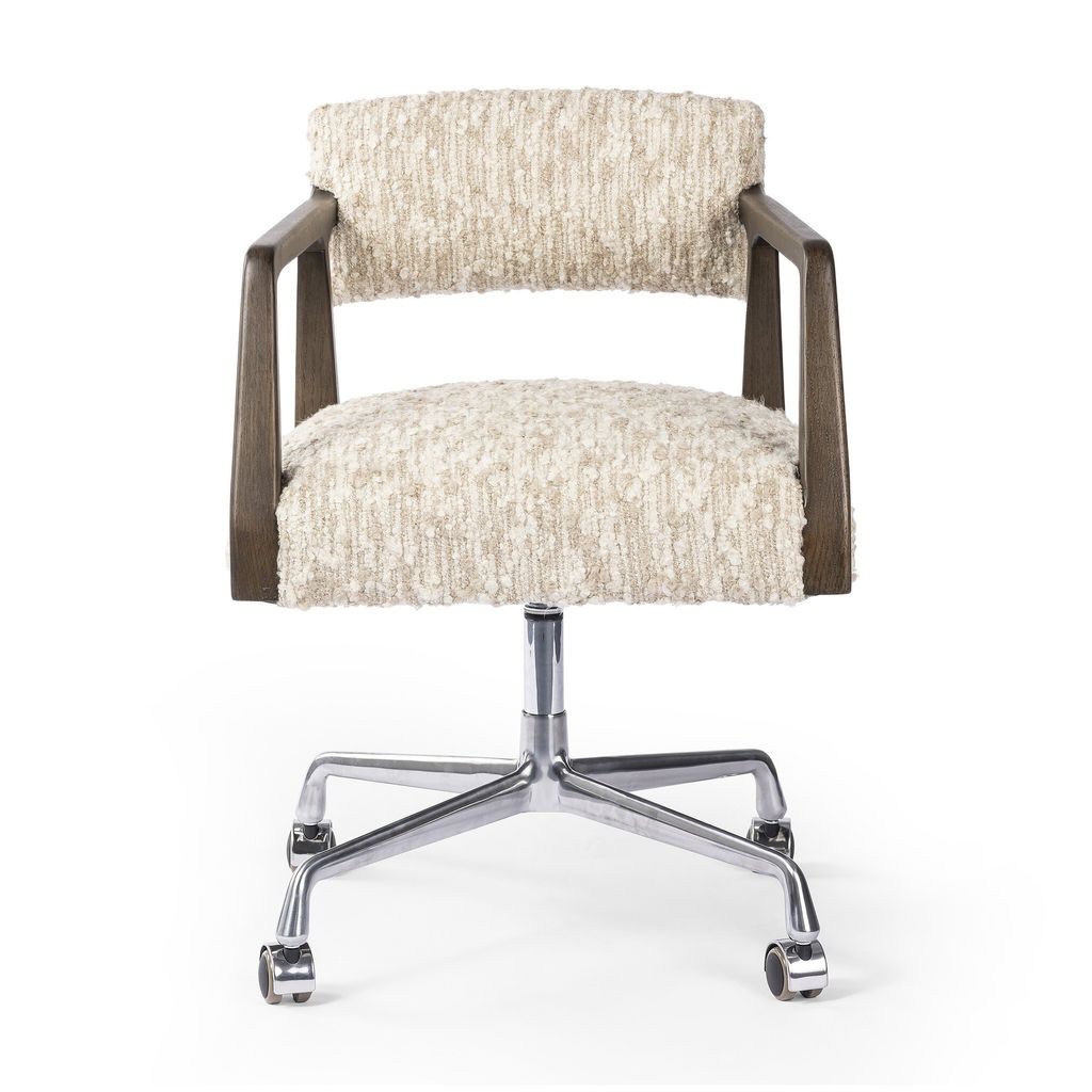 Tyler Desk Chair, Solema Cream Cover
