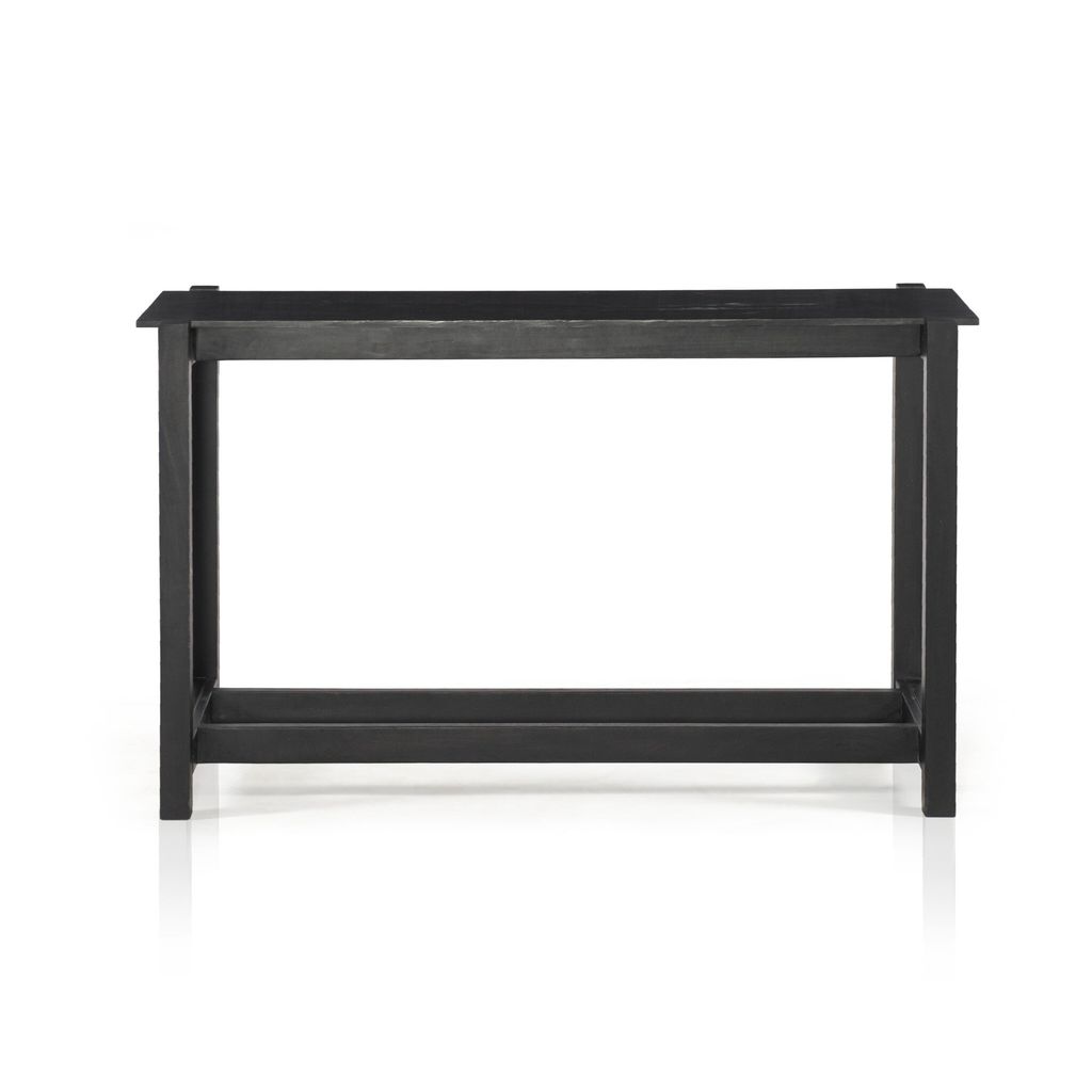 Scout Counter Table, Worn Black Mango