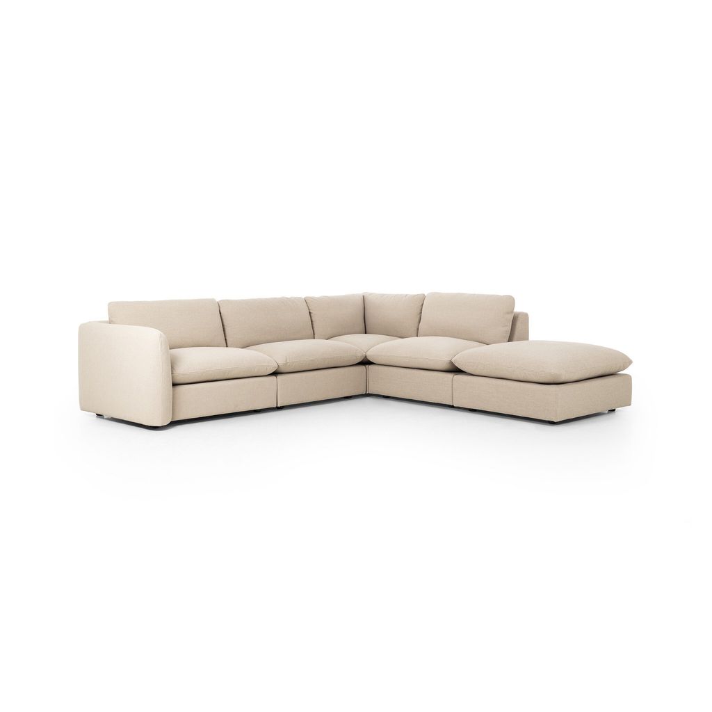 Ingel 4-Piece Sectional W/Ottoman Left Arm Facing, Antwerp Taupe Cover