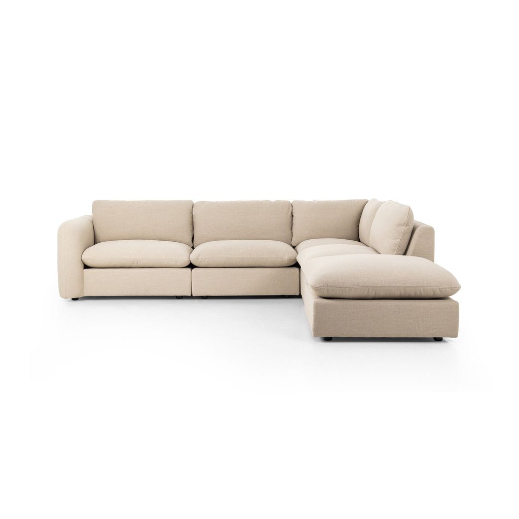 Ingel 4-Piece Sectional W/Ottoman Left Arm Facing, Antwerp Taupe Cover