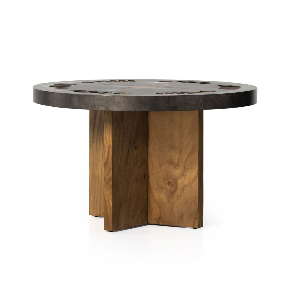 Poker Table, Natural Brown Guanacaste