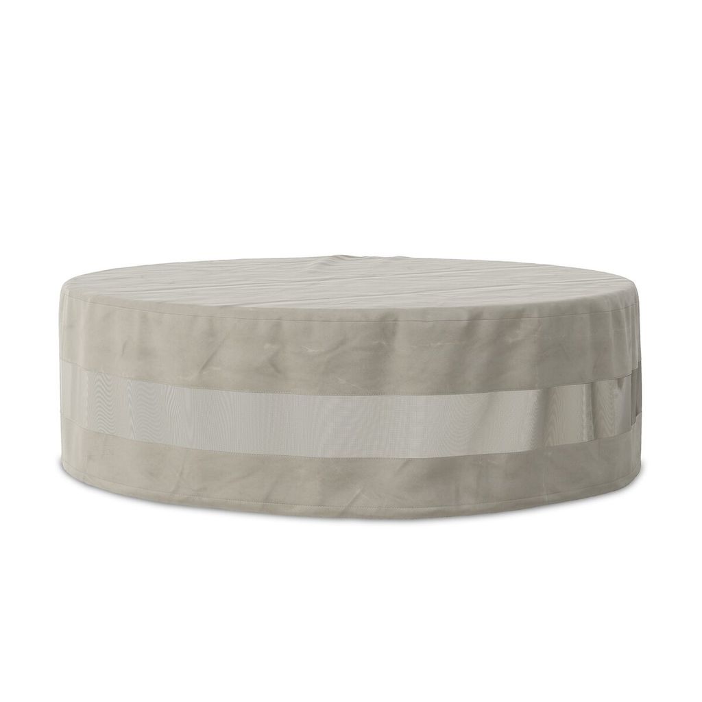 Weatherproof Outdoor Round Coffee Table Cover Medium, Baron Grey