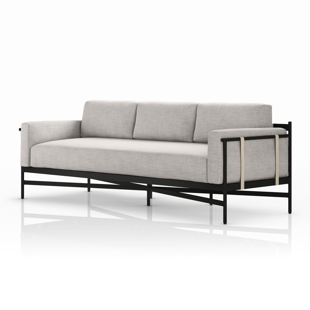 Hearst Outdoor Sofa 99", Venao Grey Cover
