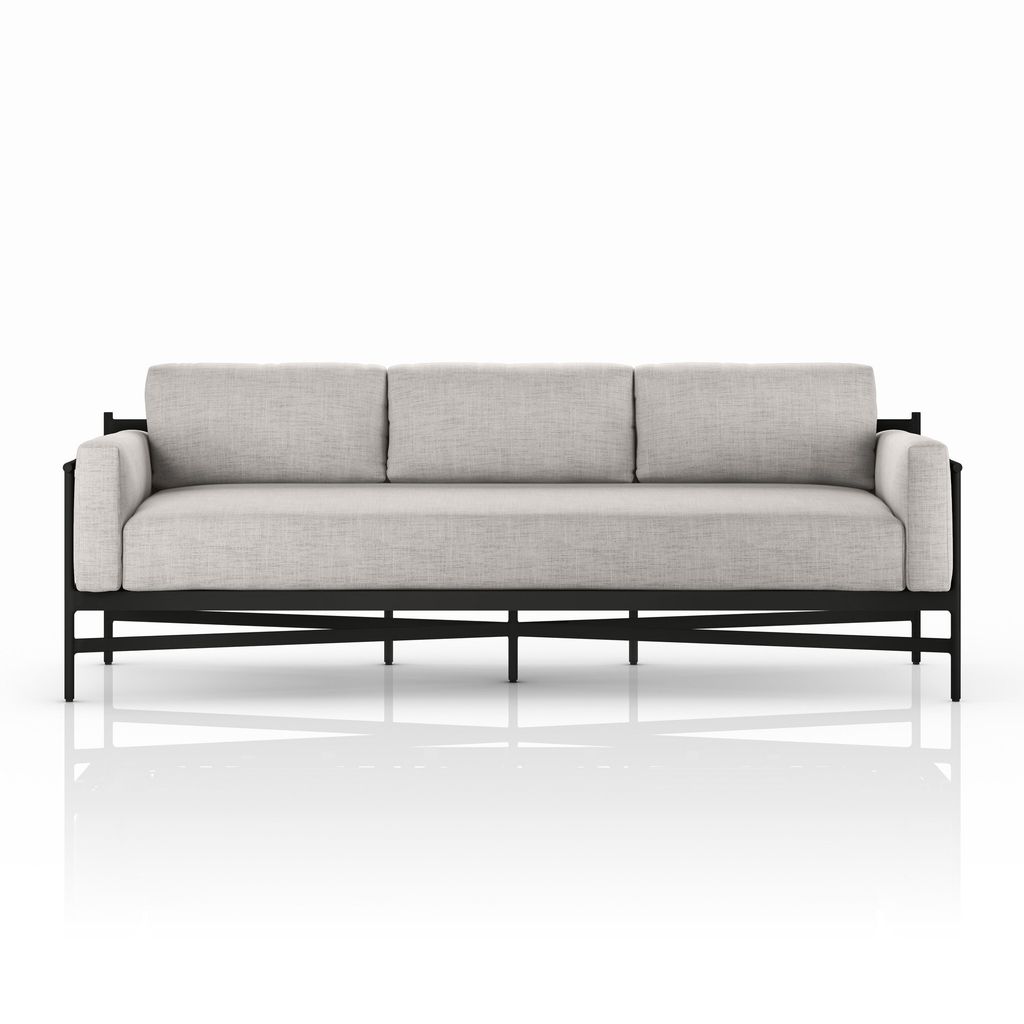 Hearst Outdoor Sofa 99", Venao Grey Cover