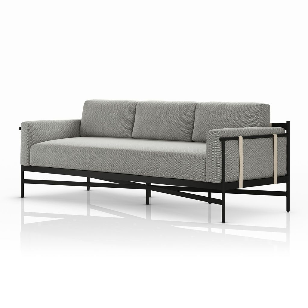 Hearst Outdoor Sofa 99", Faye Ash Cover