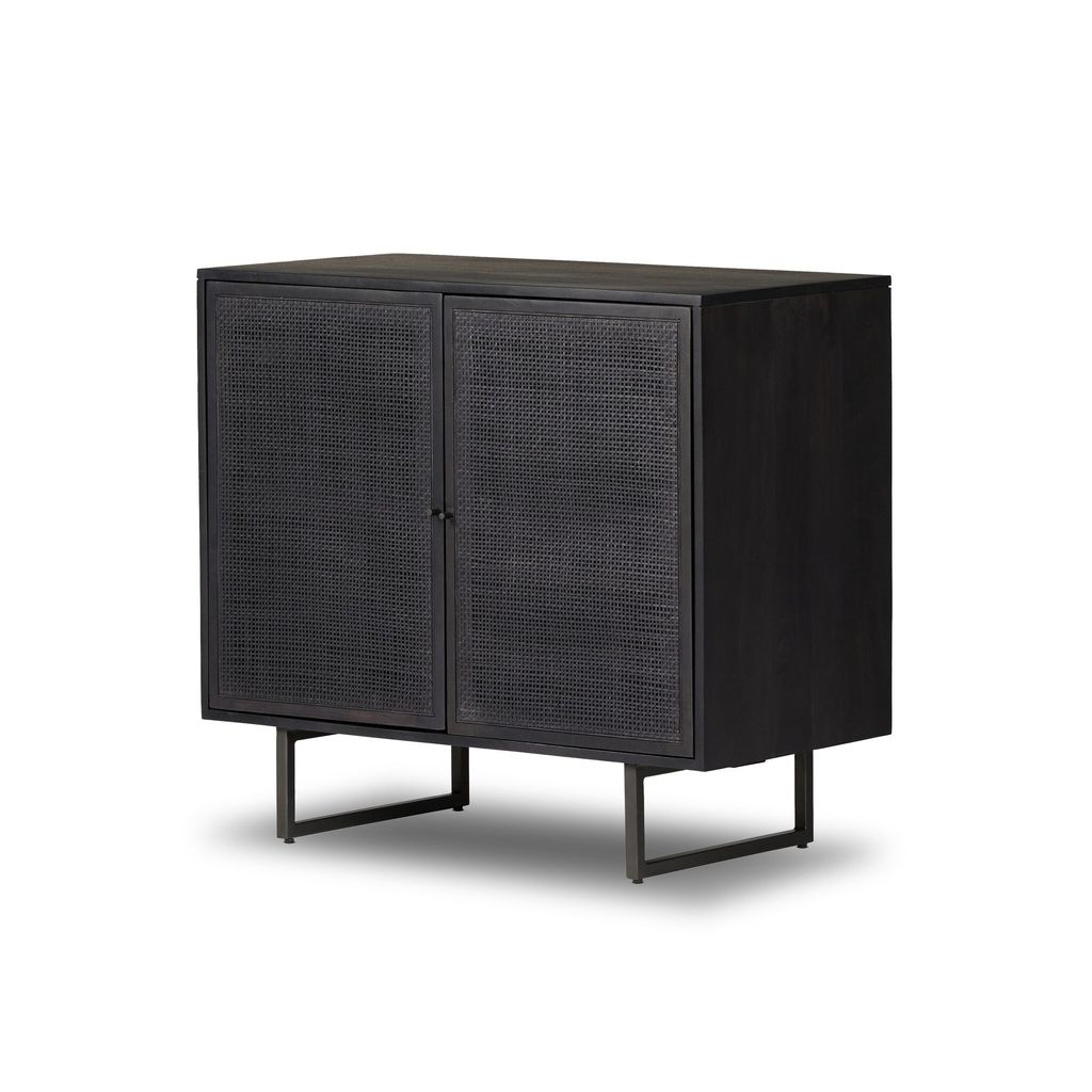 Carmel Small Cabinet, Black Wash