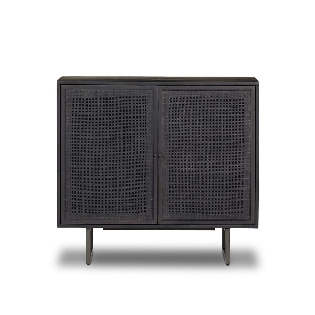 Carmel Small Cabinet, Black Wash