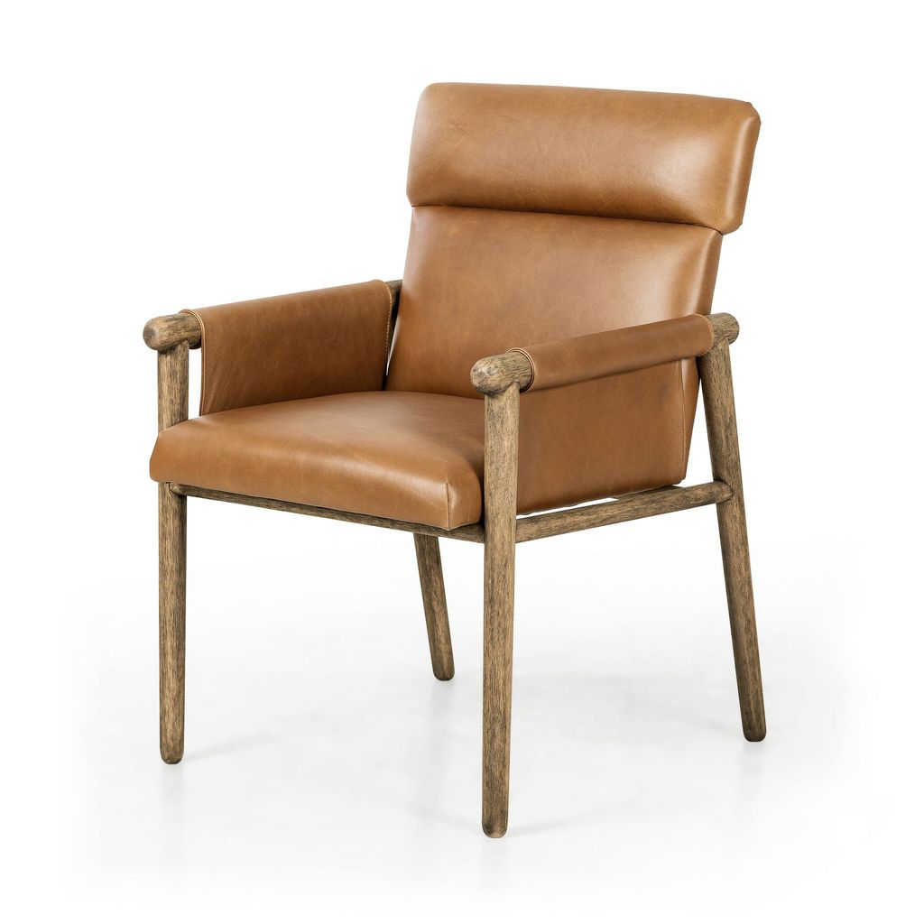 Almada Dining Armchair, Valencia Camel Cover