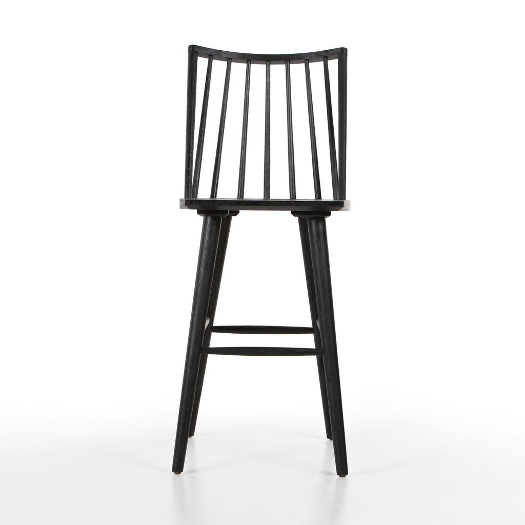 Lewis Windsor Bar Stool, Black Oak