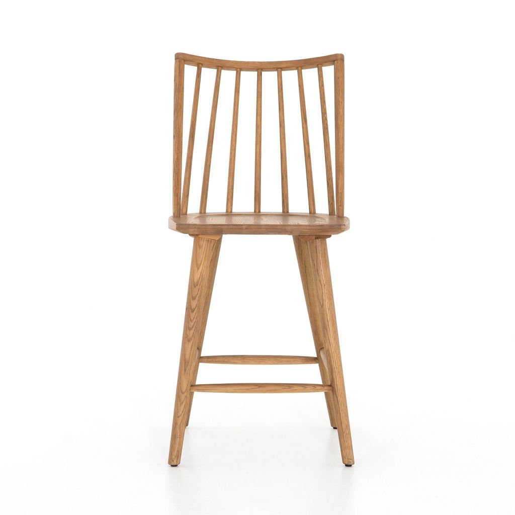Preview image for Lewis Windsor Counter Stool, Sandy Oak