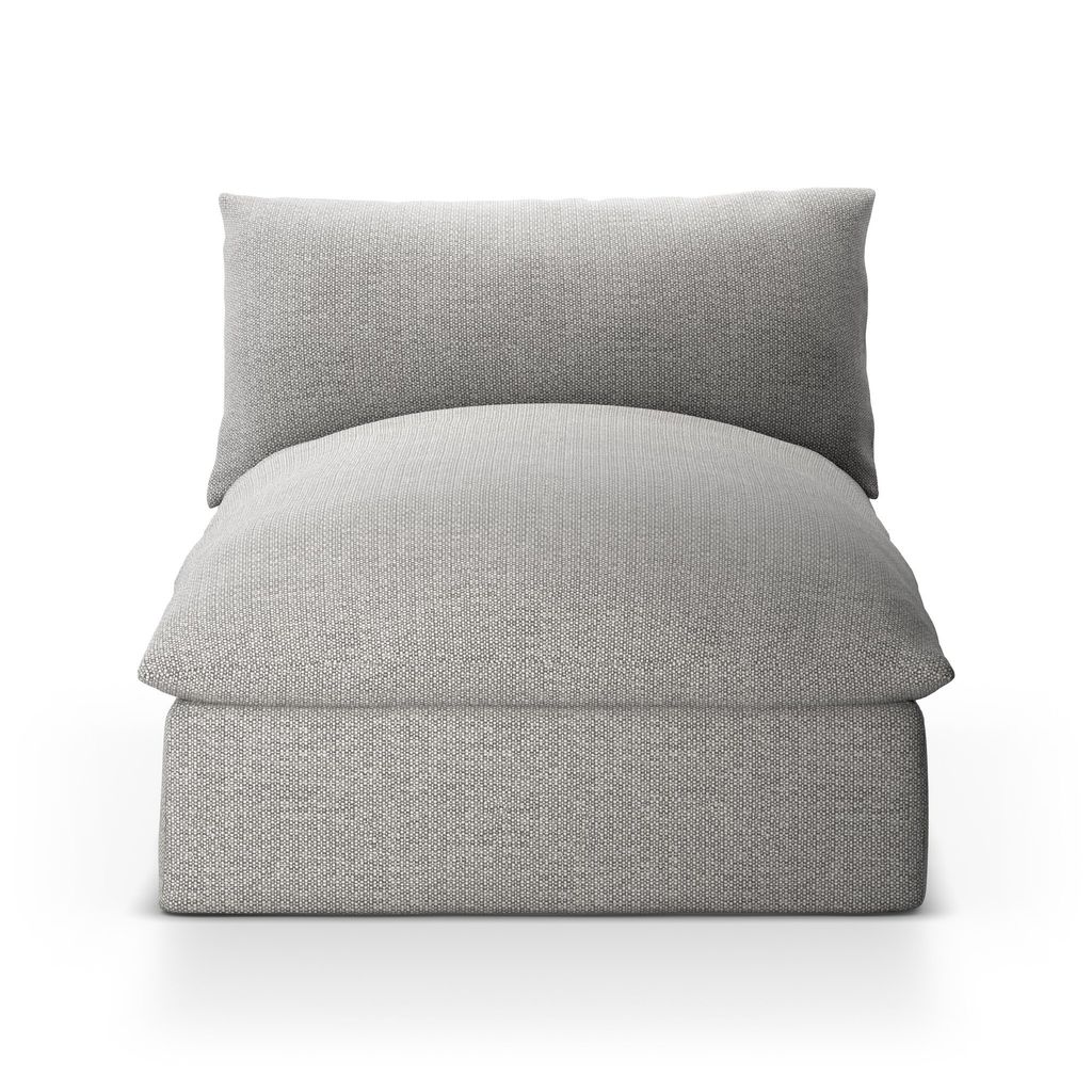 Build Your Own: Grant Outdoor Sectional Faye Ash Cover Chaise Piece