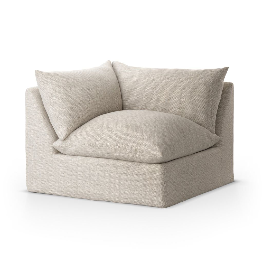Build Your Own: Grant Outdoor Sectional Faye Sand Cover Corner Piece
