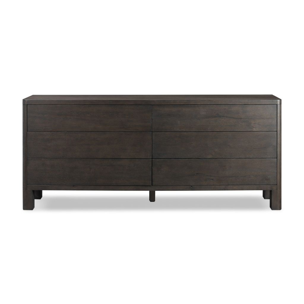 Preview image for Noeline 6-Drawer Dresser, Smoke Black Oak Veneer