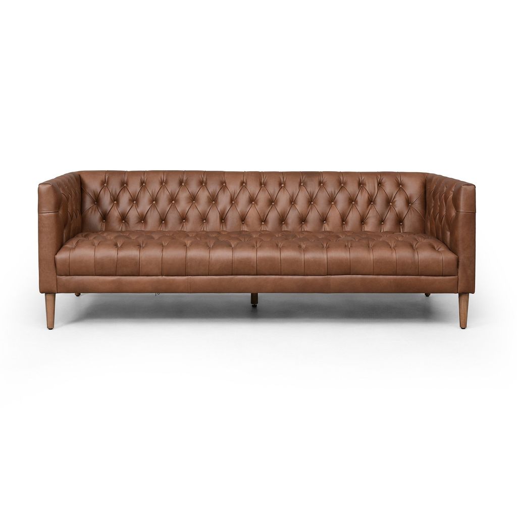Preview image for Williams Leather Sofa 90", Natural Washed Chocolate Cover