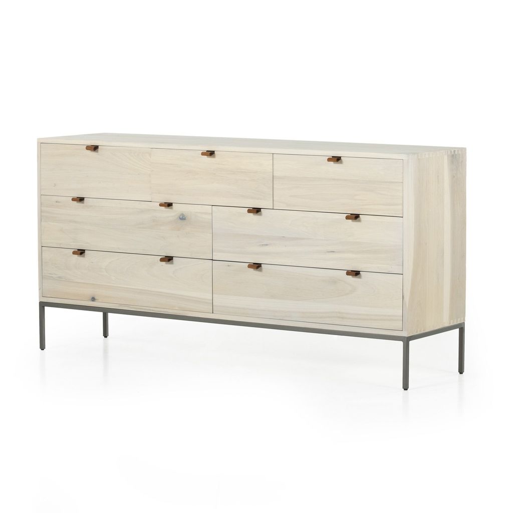 Trey 7 Drawer Dresser, Dove Poplar