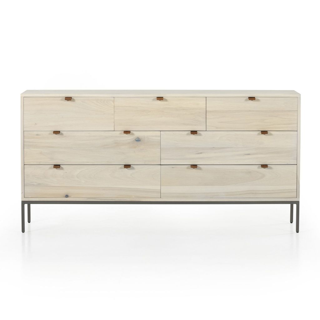Trey 7 Drawer Dresser, Dove Poplar