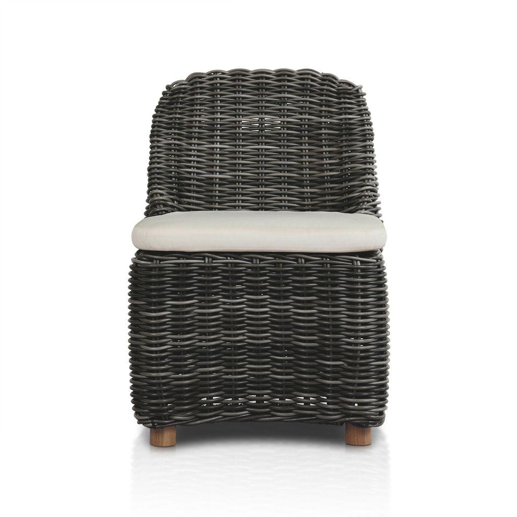 Messina Outdoor Dining Chair - Chunky Charcoal Woven Finish