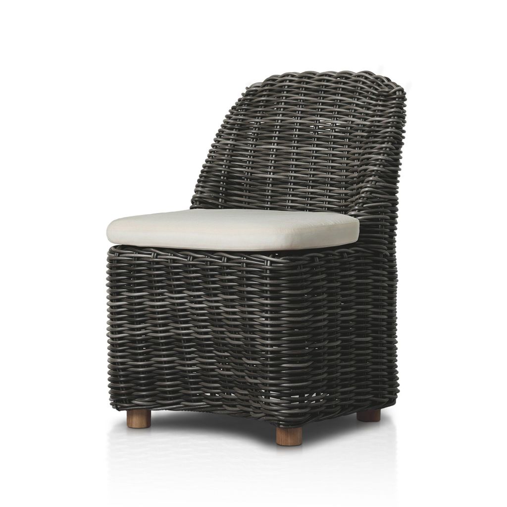 Messina Outdoor Dining Chair - Chunky Charcoal Woven Finish