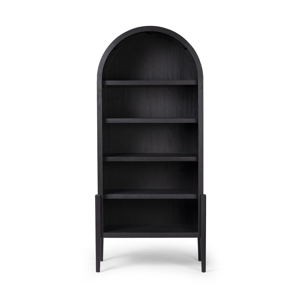 Preview image for Tolle Bookcase - Drifted Matte Black W/ Black Shelves Finish