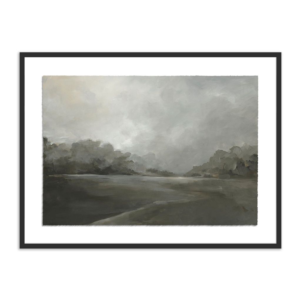 Preview image for The Farm By Lauren Fuhr - 32"X24" Size - Black Maple Frame - Framed Paper Presentation Type