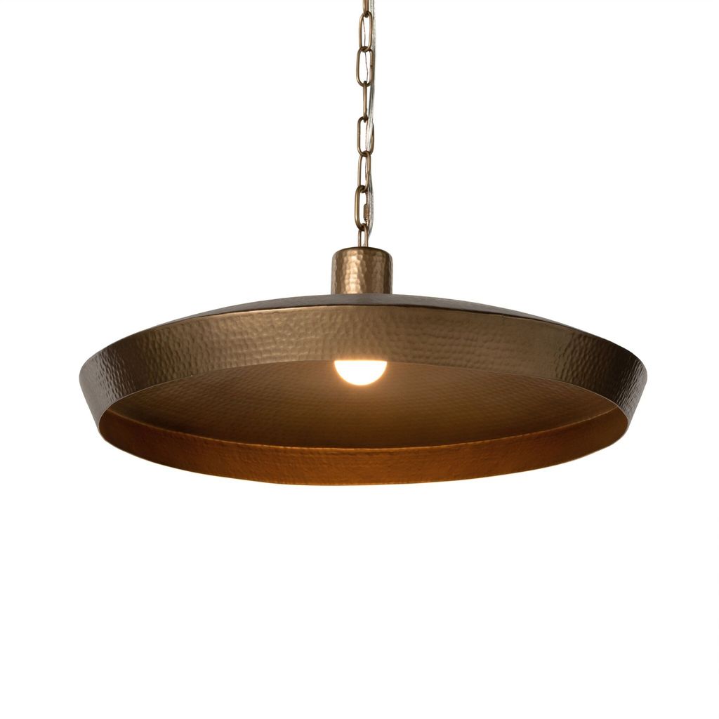 Eldon Pendant - Hammered Antique Brass Finish