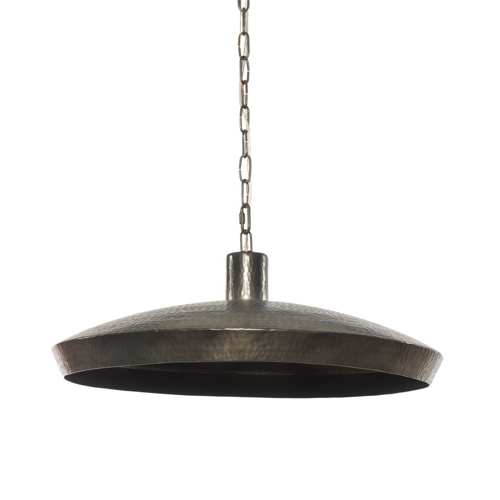 Eldon Pendant - Hammered Dark Antique Brass Finish