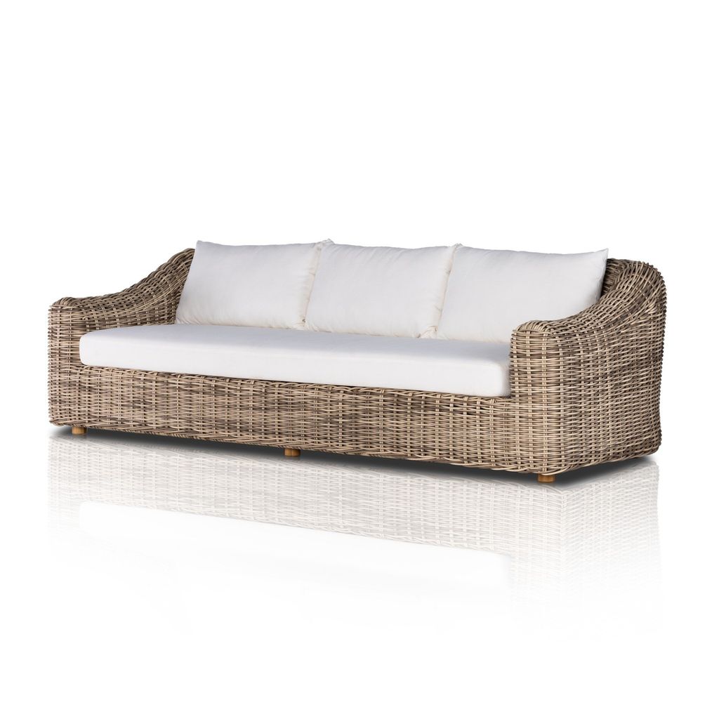 Messina Outdoor Sofa - Chunky Sand Woven Finish